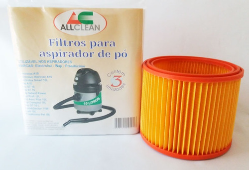 Saco + Filtro Sanfonado Permanente Wap Electrolux A10 Antigo