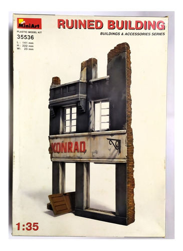 Kit Plástico Escala 1/35 Edificio En Ruinas P/diorama 2a G M