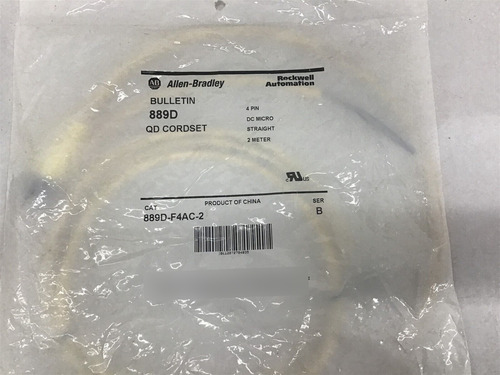 Allen Bradley 889d - F4ac2 Qd Cord Set Series B Dda