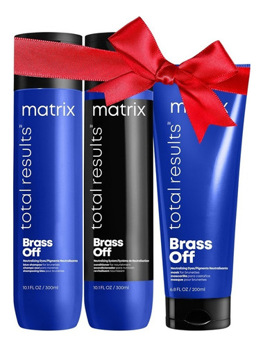  Shampoo, acondicionador y mascarilla Matrix Matrix Brass Off - 3 packs de 1 unidad de 800mL 1090g