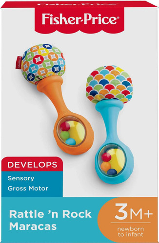Maracas Rattle 'n Rock De Rattle Fisher-price, Color Azul/na