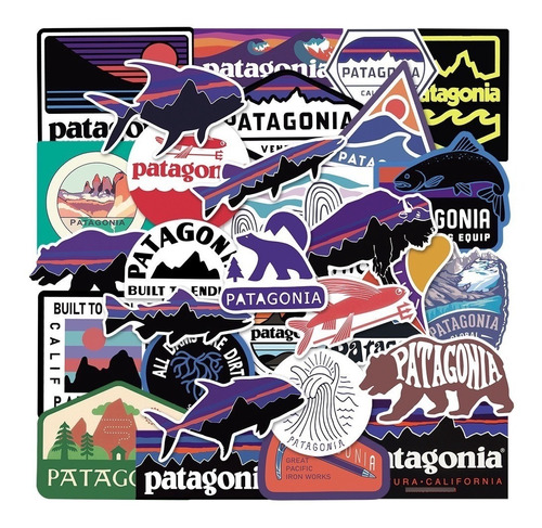 28 Stickers Calcomanías Patagonia Auto Termo Stanley Camping