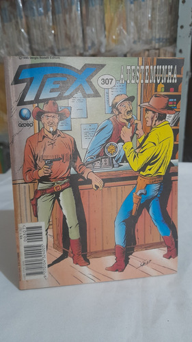 Revista Hq Gibi Tex N° 307 : A Testemunha - Globo 1995 (Usado)
