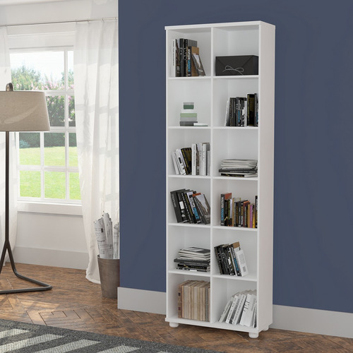 Imagen 5 de 6 de Biblioteca Estanteria 12 Cubos 100 % Mdf 074x225x032 - 1289