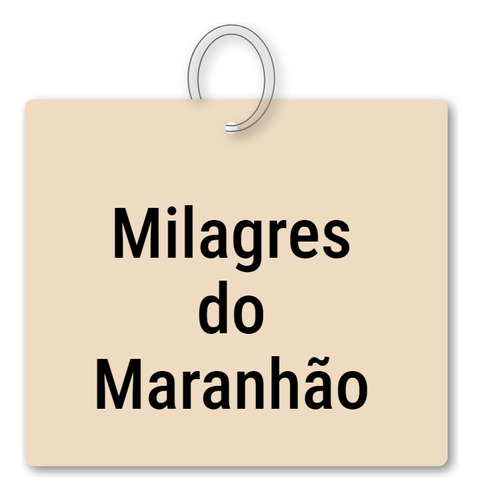 14x Chaveiro Milagres Do Maranhão Mdf Brinde C/ Argola