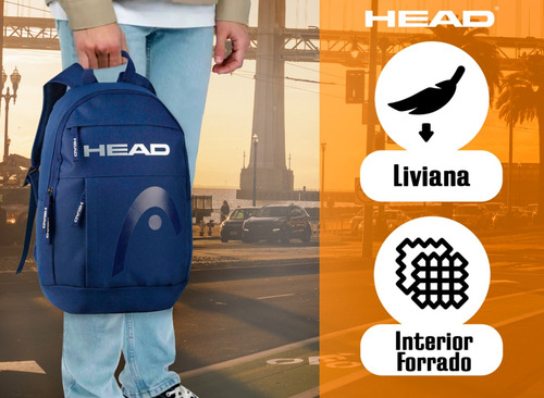 Mochila Head Original Notebook Urbana Deportiva Reforzada