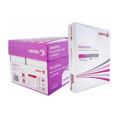 Papel Xerox 3m02051 Marathon Carta Blancura 99% 70gr Color Blanco