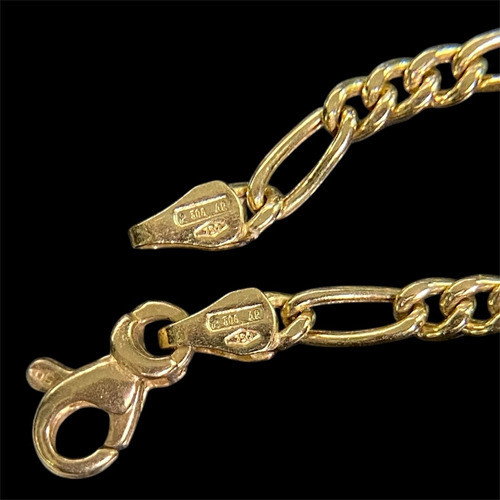 Pulsera De Oro 18k Sellada 2,5gr Dorado 7 Cm 20 Cm (Usado)