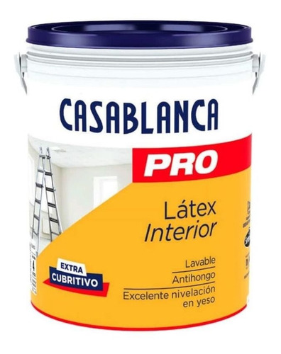 Latex Casablanca Pro Interior X 4 Lts