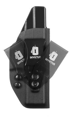 Coldre Velado Kydex Invictus Glock G17 G22 Standard Iwb