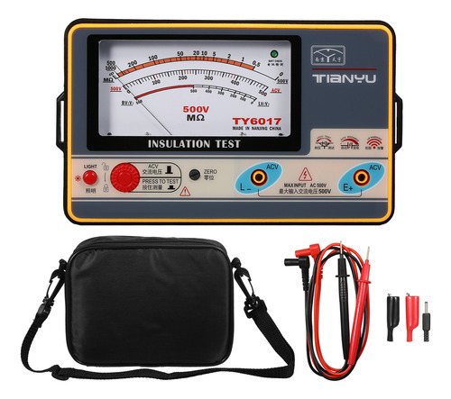 Hefu Ohmímetro Digital Manual Megger - 0-1000m 500v