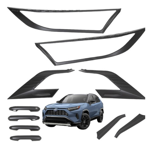 Kit Decorativo Exterior Black Edition Toyota Rav4 2019-2022