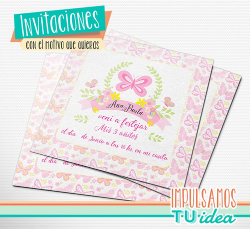 Primavera - Invitación Cumple Primavera Para Imprimir