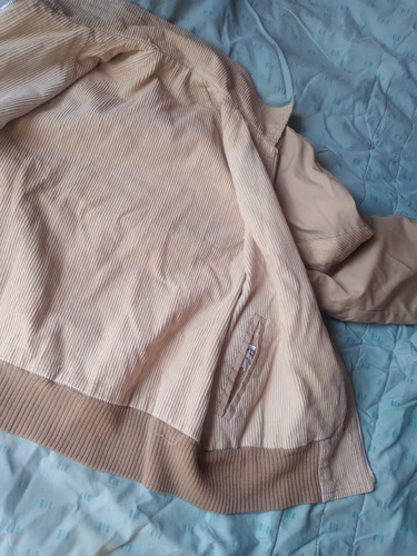 Campera Reversible De Corderoy Beige (Usado)