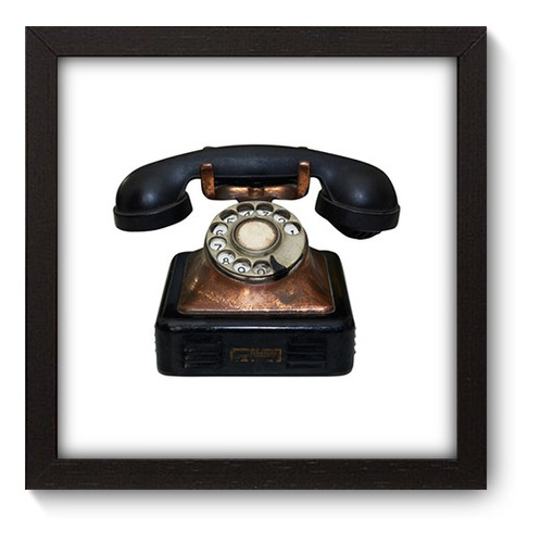 Quadro Decorativo - Telefone - 22cm X 22cm - 003qnva