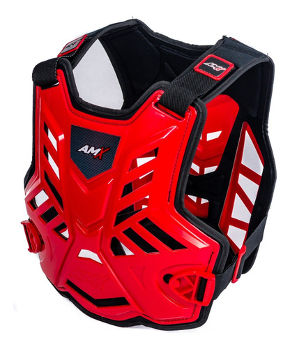 Pechera Motocross Enduro Adulto Rojo/negro Cc10