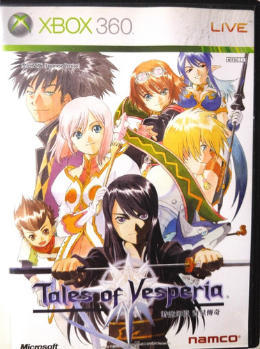 Xbox 360 Tales Of Vesperia Videojuego Rpg Edicion Singapur