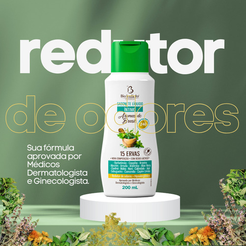 Sabonete-15 Ervas - Íntimo Feminino Reduz Odor+brinde