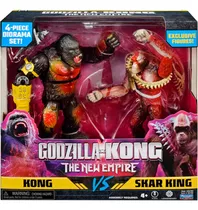Comprar 2 Bonecos Kong Vs Skar King De 15cm Com Acessórios Godzilla