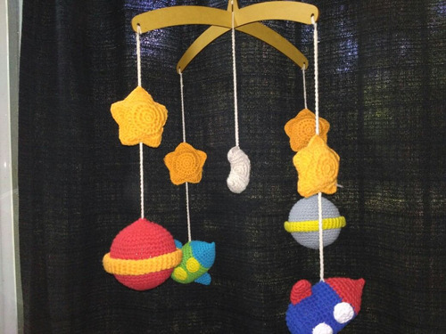 Móvil Para Bebés Tejido En Crochet