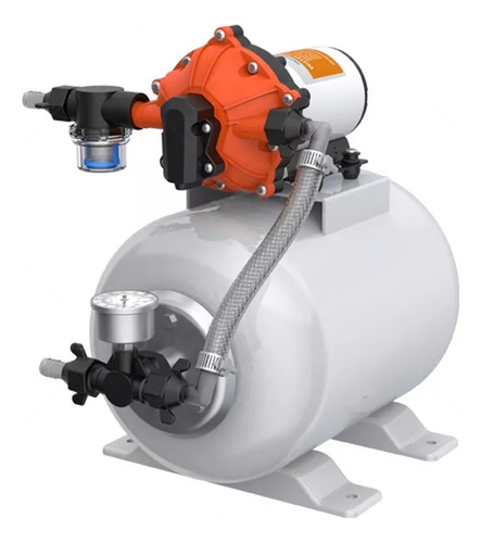 Kit Pressurizador 3.0 Gpm 12v 60 Psi C/ Acumulador 8,0l