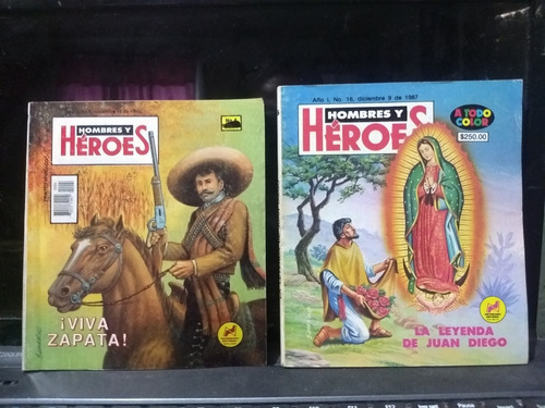 Comic Mexicanos 80s. Hombres Y Heroes Lote 2 Piezas