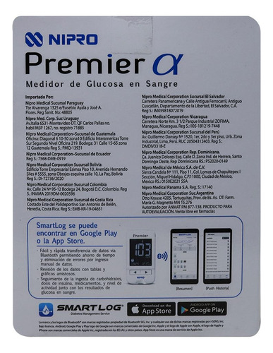 Nipro Premier Alpha (set De Glucómetro) C/1 Equipo