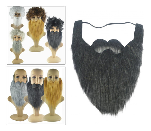 Barba Falsa, Accesorios For Barba De Papá Noel Con Negro