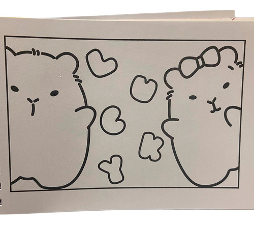 Livro De Colorir Capivara Capa Dura 98 Páginas Variados Folha Acetato Papel Gramatura Cor Azul Praia