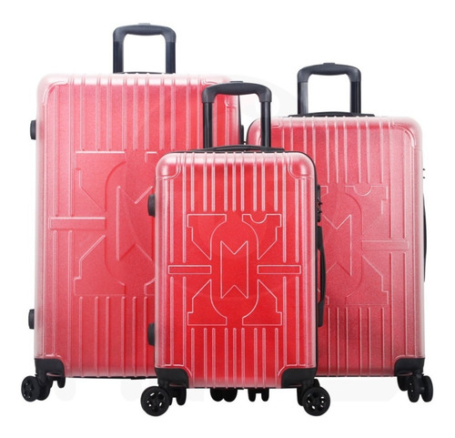 Set D 3 Maletas Rígidas Para Viaje Vacaciones 4 Ruedas Avión