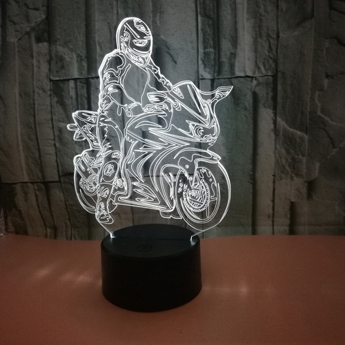 Ilusión Óptica 3d Para Motocicleta, Coche, Mesa,