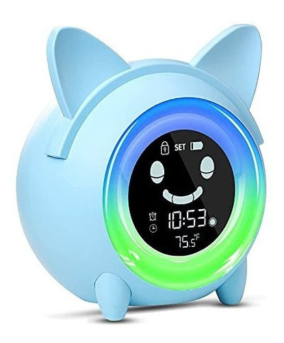 Reloj Despertador Para Niña Dino Led