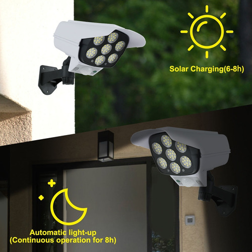 Foco Solar Forma Cámara Control Remoto