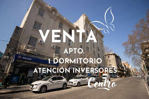 Venta Con Renta De Luminoso Y Amplio Apartamento De 1 Dorm. En Centro