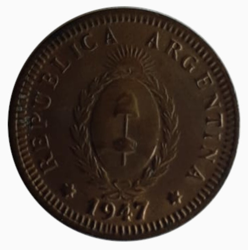 Moneda Argentina 1947 2 Centavos