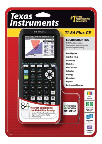 Calculadora Gráfica Texas Instruments Ti-84 Plus Ce, N...