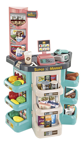 Mini Supermarcado Infantil C/ Caja Registradora, Luz, Sonido