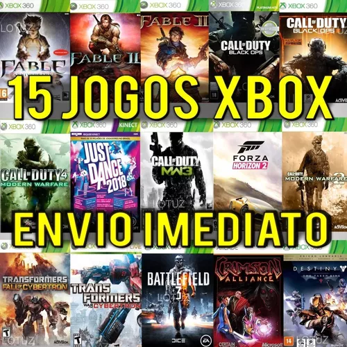 Jogos Xbox 360 transferência de Licença Mídia Digital - COMBO