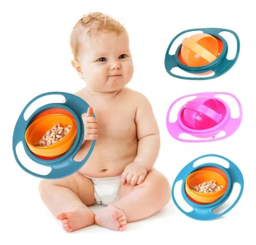 Plato Bowl 360° Antiderrame Para Bebé Guagua Antivuelco