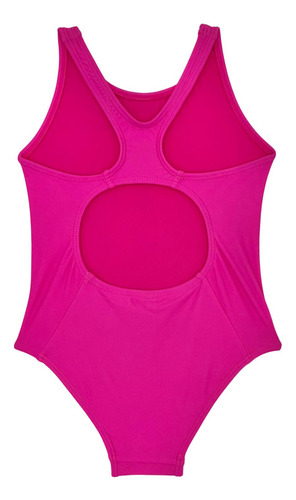 Traje De Baño Básico De Niña Fucsia
