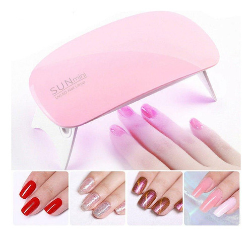 Cabina para uñas SUNminiSun 2 UV LED 6W rosa 220V