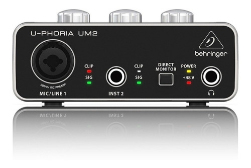 Interface Grabación Usb Behringer Um2 Microfono Oferta