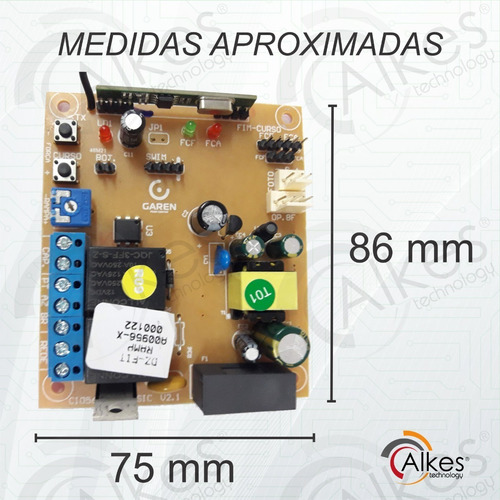 Imagen 2 de 8 de Placa Central Para Motor Porton Corredizo Levadizo Pivotante