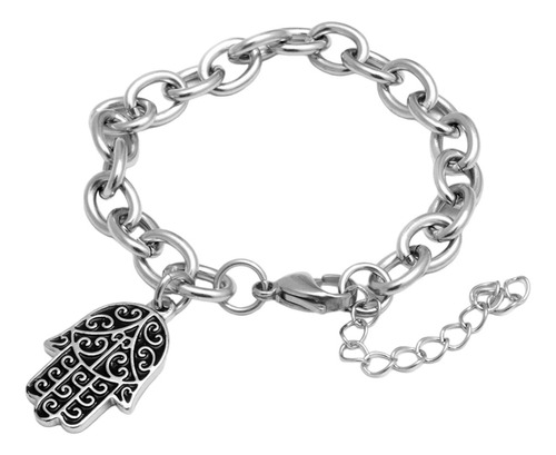 Pulsera Acero Quirúrgico Con Dije