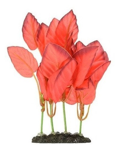 Marina Naturals Foreground Silk Plant Pequeño Rojo