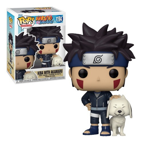 Funko Pop Kiba With Akamaru 1194 Naruto By Masashi Kishimoto