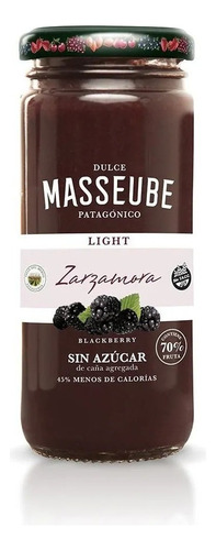 Dulce Orgánico Light Zarzamora Masseube 260 Gr Sin Tacc