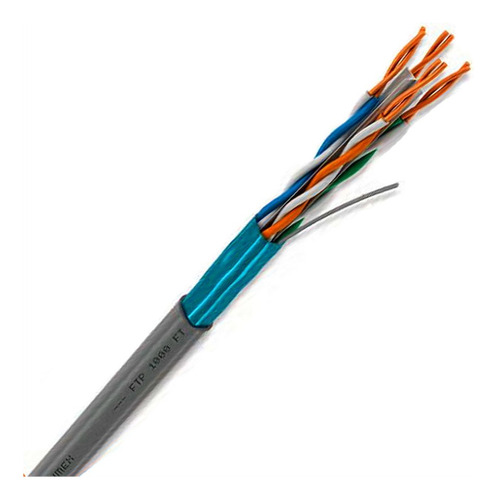 Cable Ftp Condumex Cat5e 4par Blin 24 Awg Cal 26 Azul 305 /v