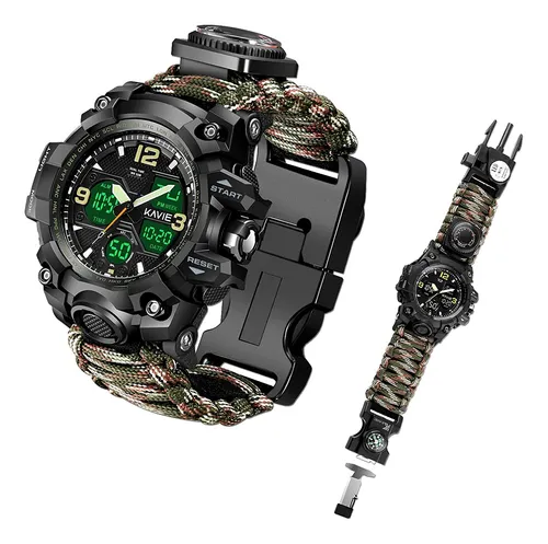 Reloj De Brujula De Supervivencia Militar Para Hombre 23