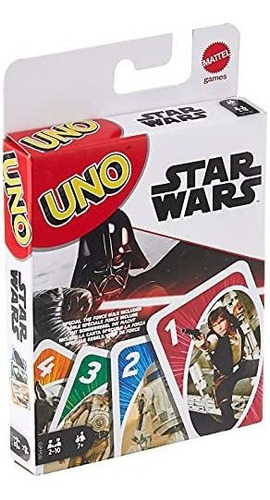 Uno Star Wars Matching Card Game Con 112 Cartas Con Comodín